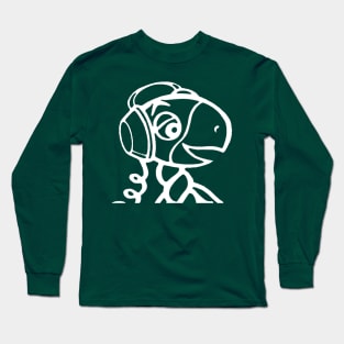 Turtle's Records & Tapes Mascot with Headphones Long Sleeve T-Shirt